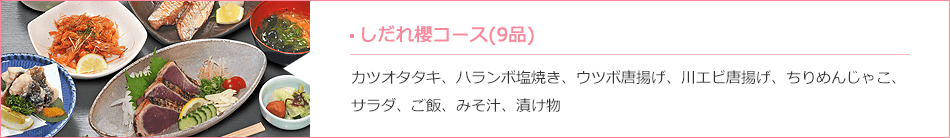 しだれ櫻コース（９品）